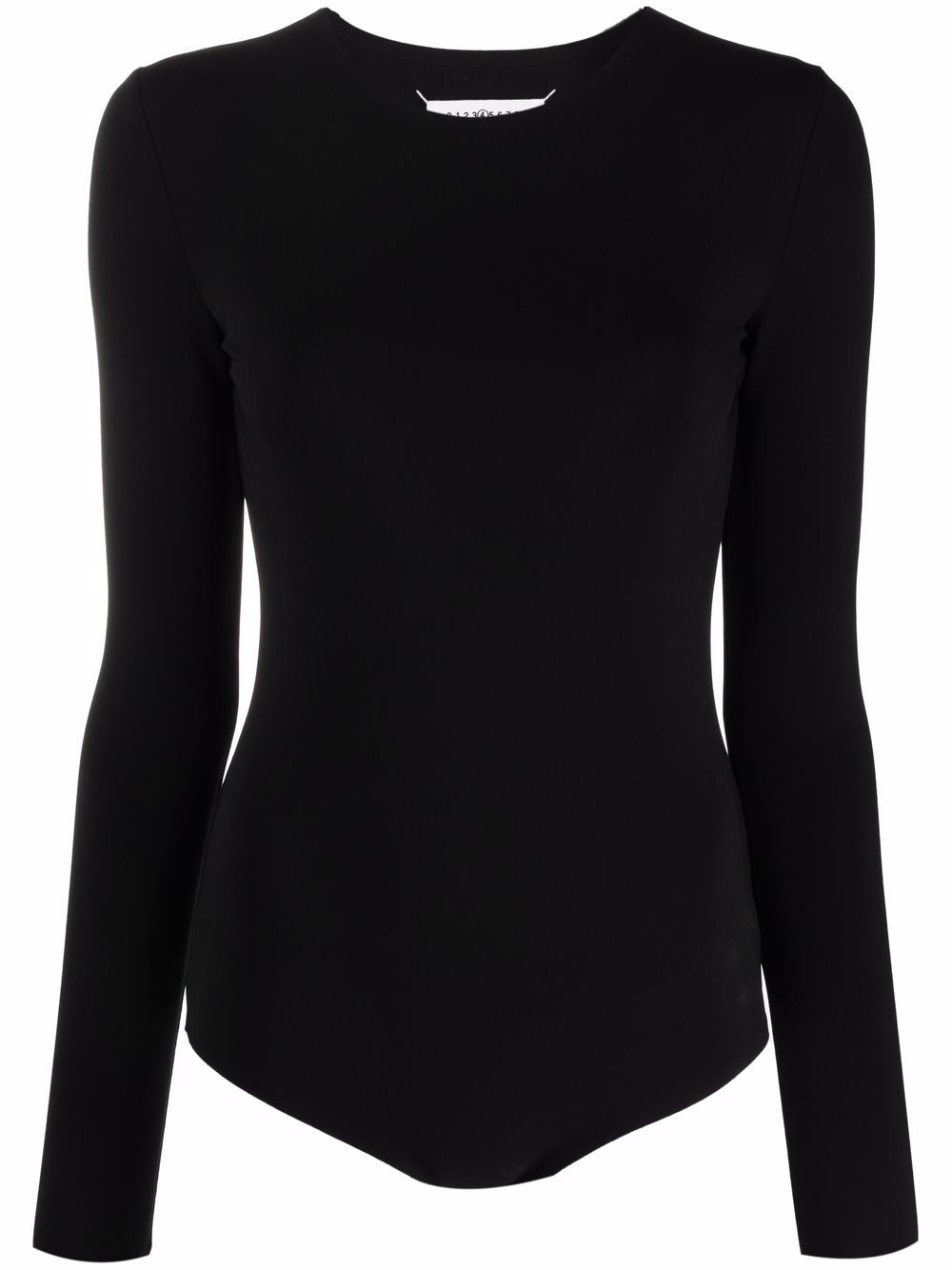 Maison Margiela long-sleeve jersey bodysuit - Black von Maison Margiela