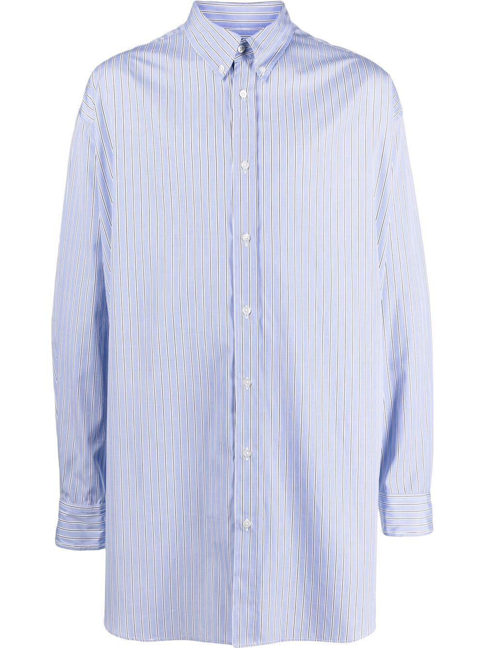 Maison Margiela organic-cotton Oxford shirt - Blue von Maison Margiela