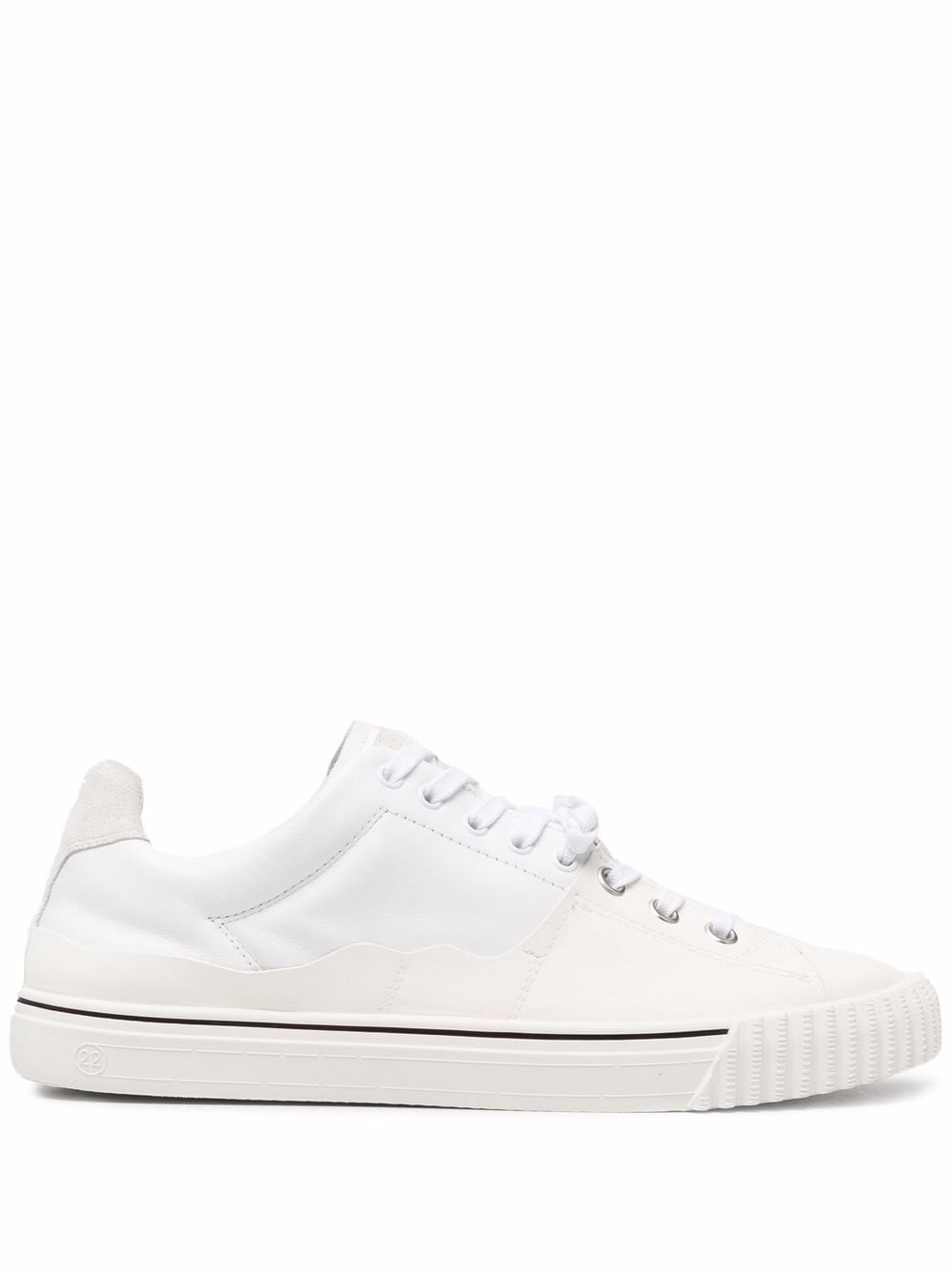 Maison Margiela logo-appliqué low-top sneakers - White von Maison Margiela