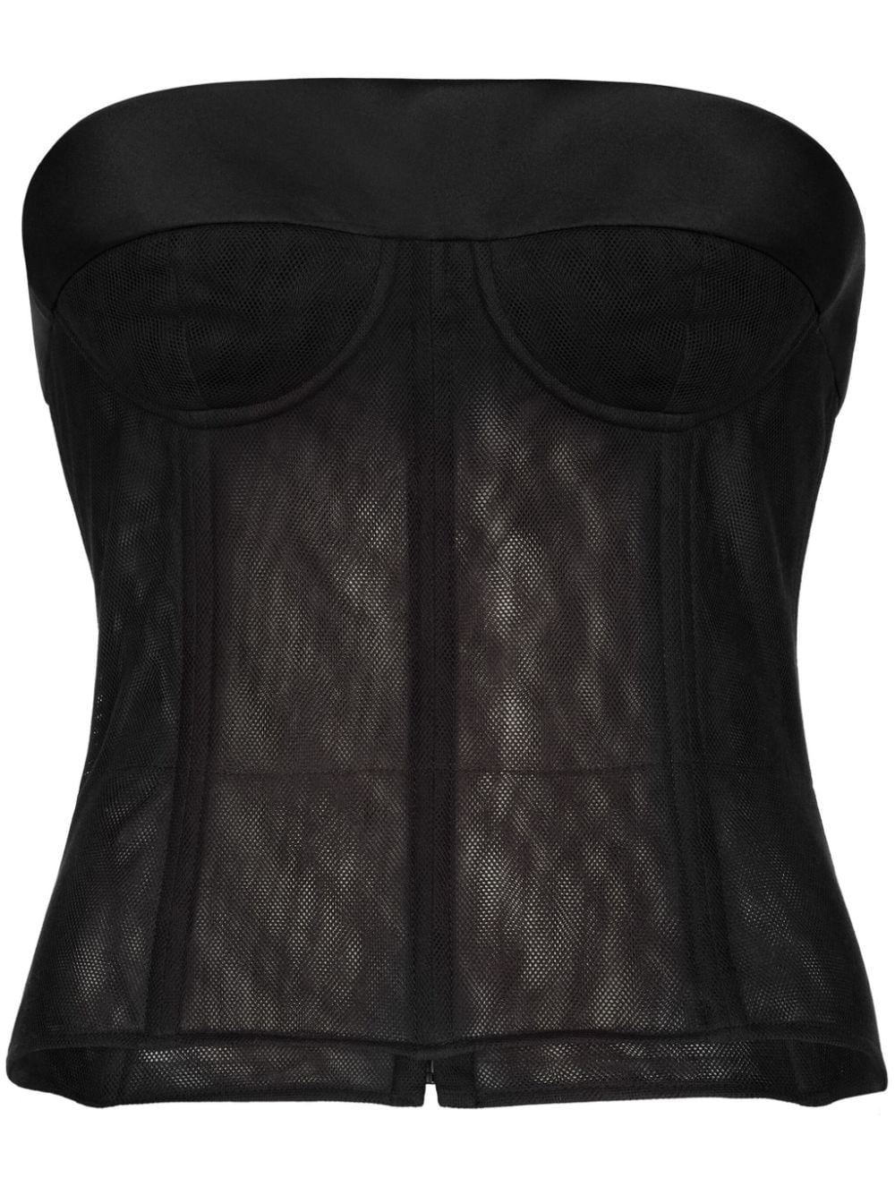 Maison Margiela tulle bustier top - Black von Maison Margiela