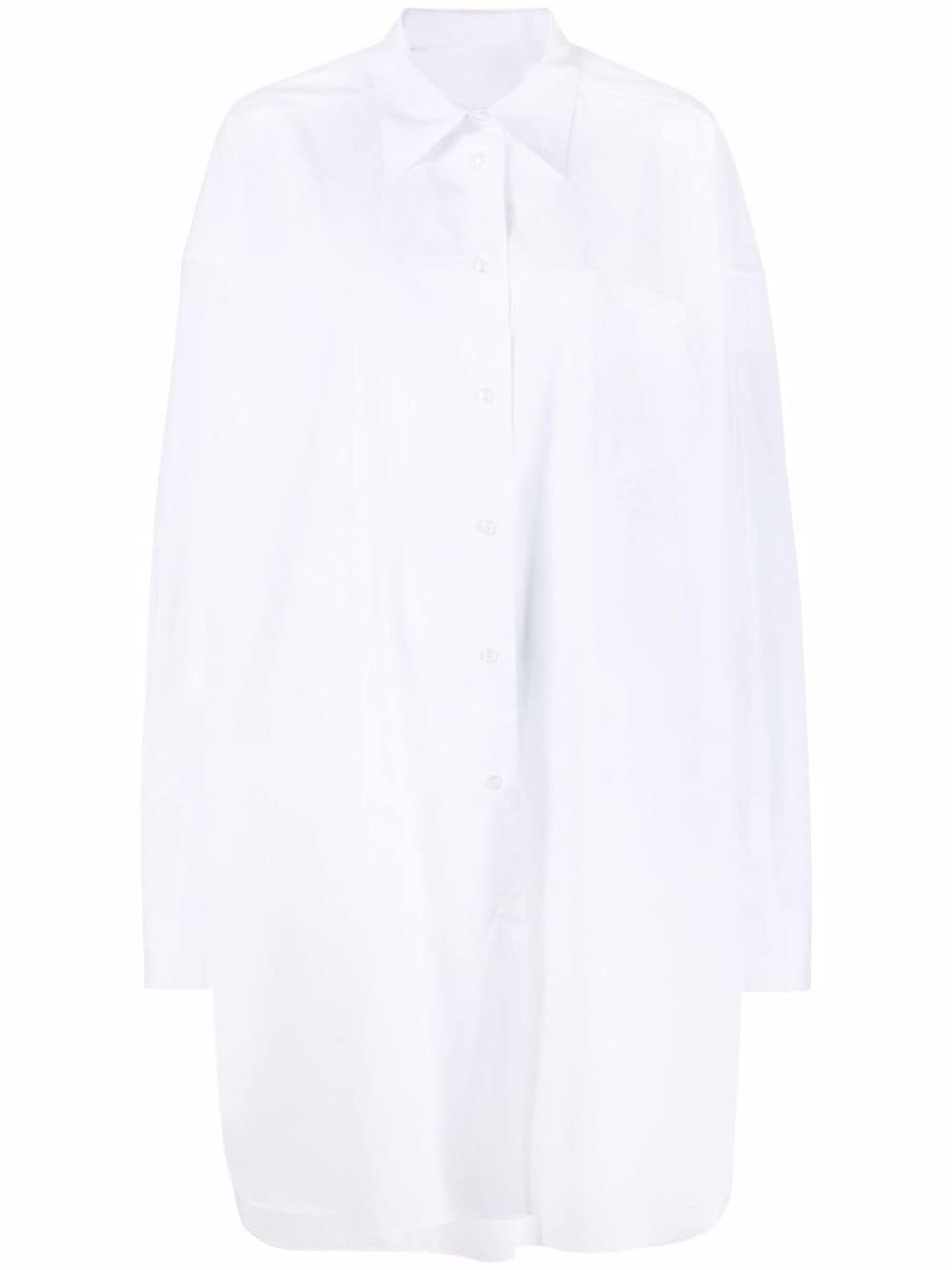 Maison Margiela poplin shirt dress - White von Maison Margiela