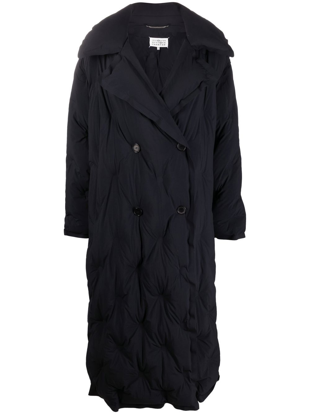 Maison Margiela padded double-breasted coat - Blue von Maison Margiela