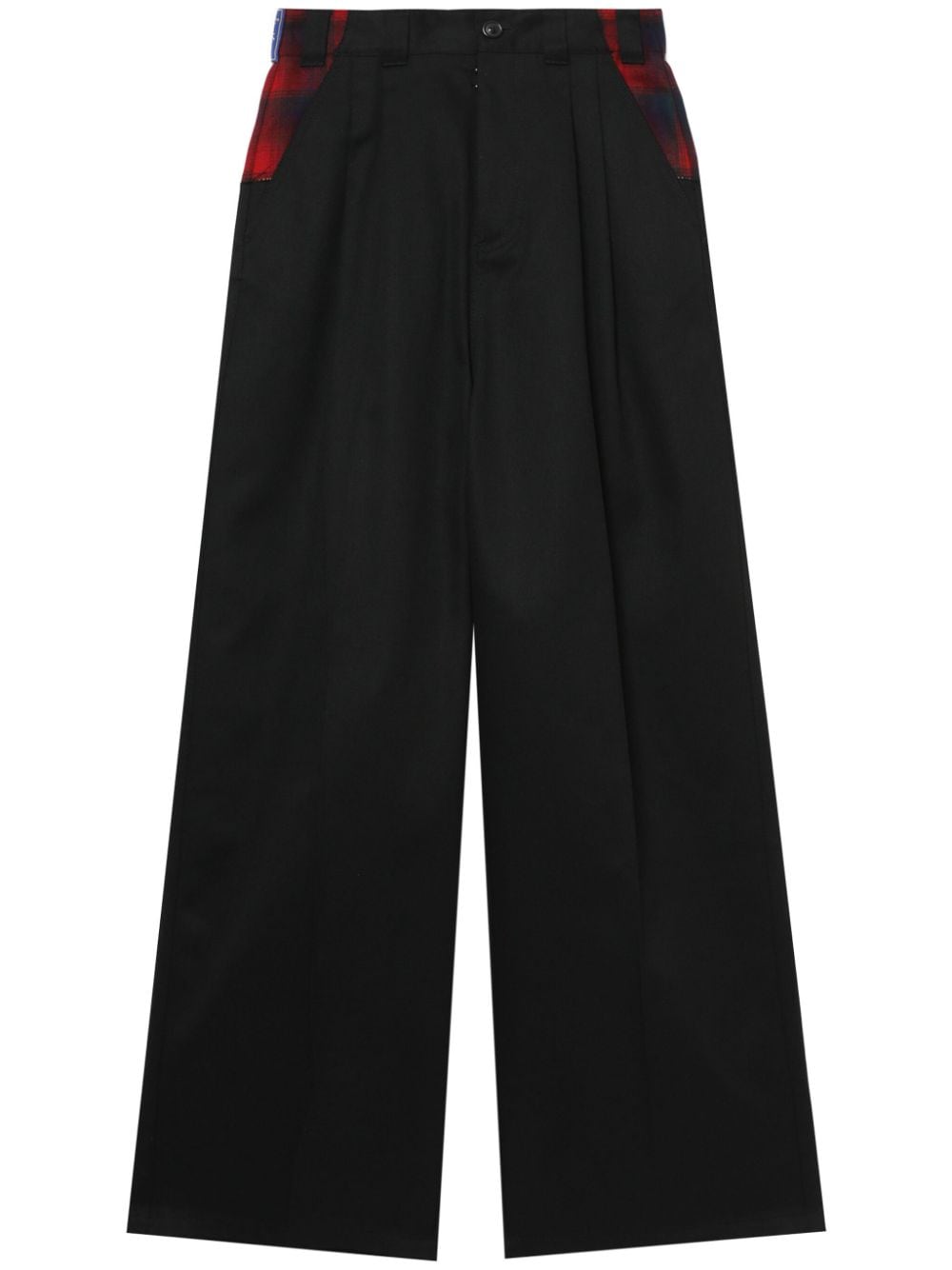Maison Margiela panelled wide-leg trousers - Black von Maison Margiela