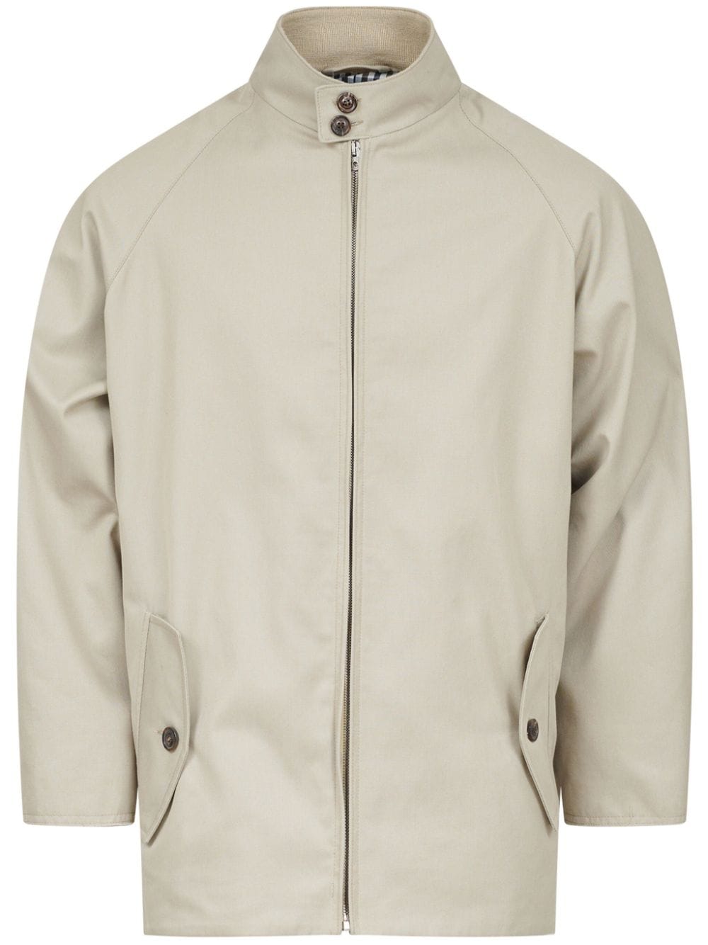 Maison Margiela pleat-detailing cotton jacket - Neutrals von Maison Margiela