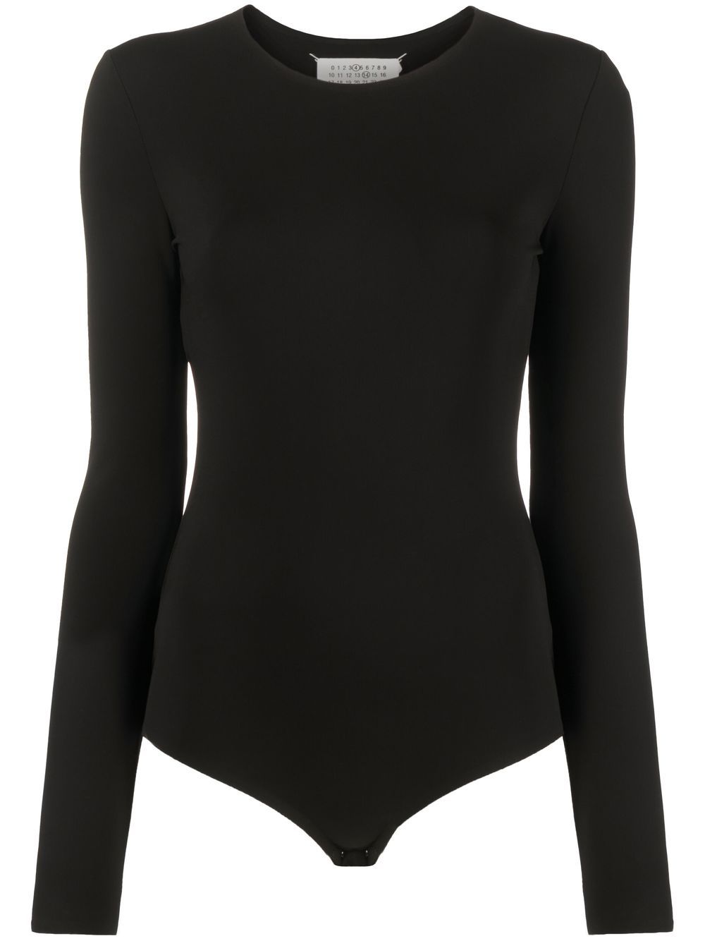 Maison Margiela round-neck long-sleeve bodysuit - Black von Maison Margiela