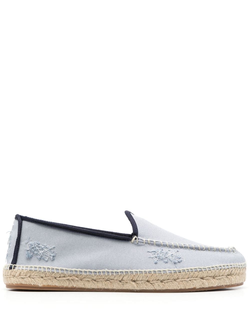 Maison Margiela embroidered canvas espadrilles - Blue von Maison Margiela