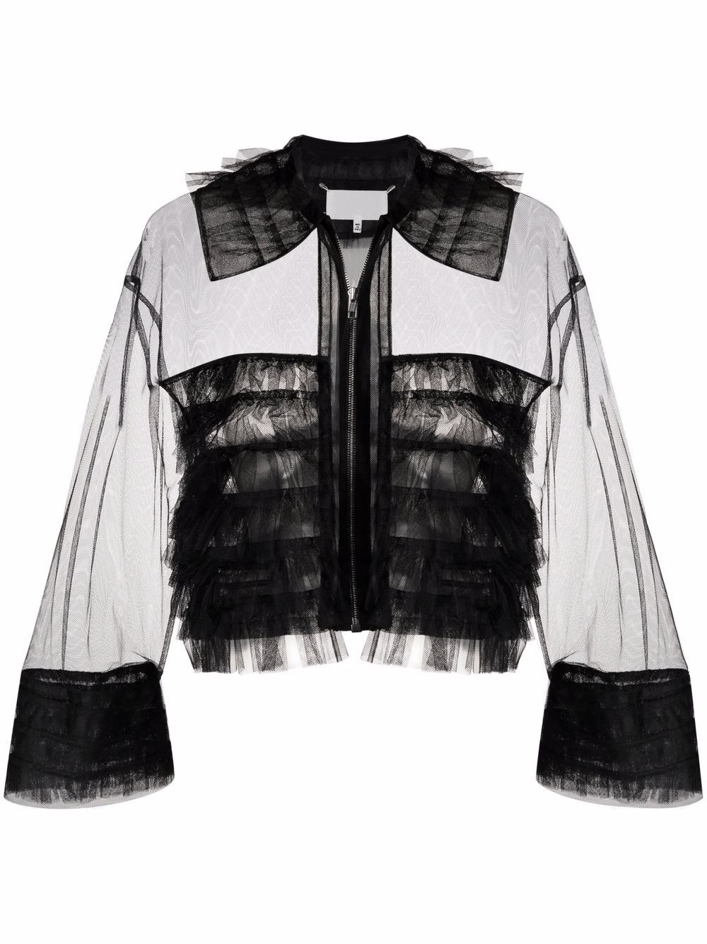 Maison Margiela sheer tulle bomber jacket - Black von Maison Margiela