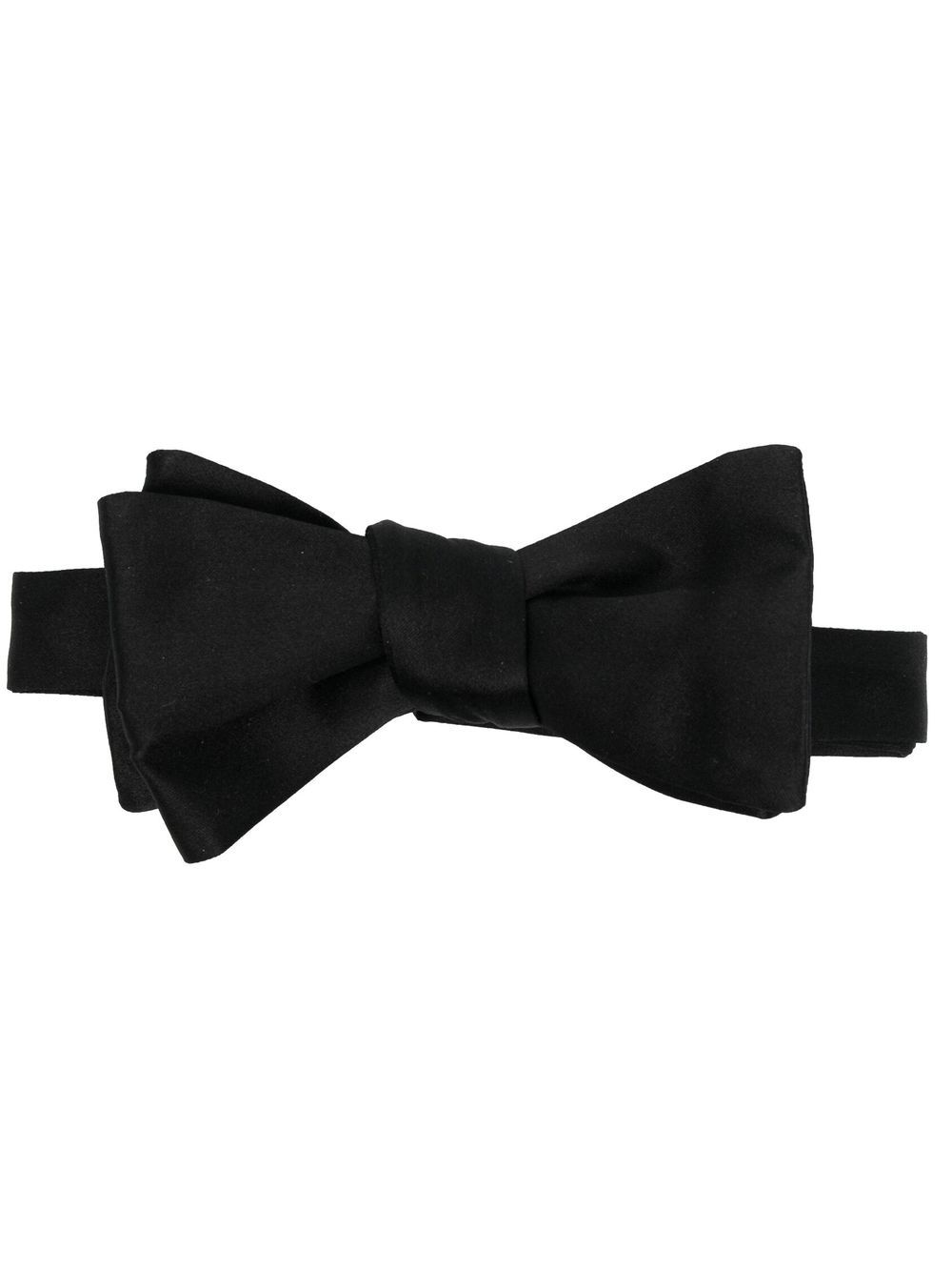Maison Margiela silk bow tie - Black von Maison Margiela