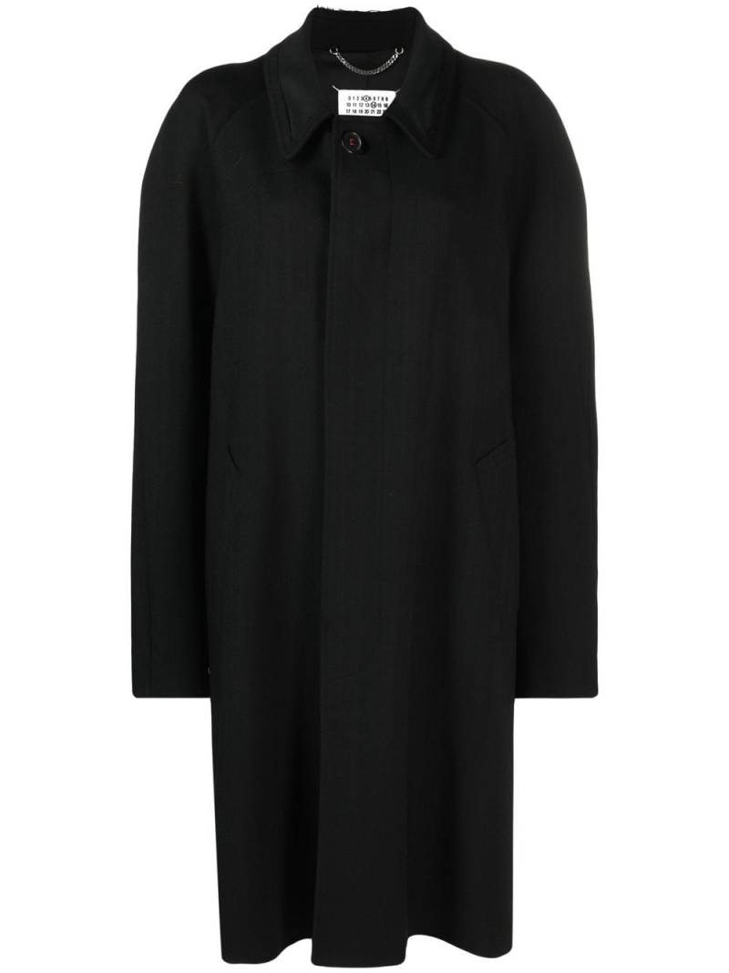 Maison Margiela single-breasted coat - Black von Maison Margiela