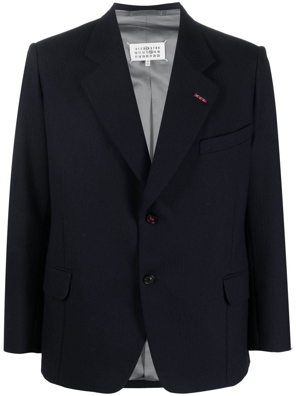 Maison Margiela single-breasted wool blazer - Blue von Maison Margiela