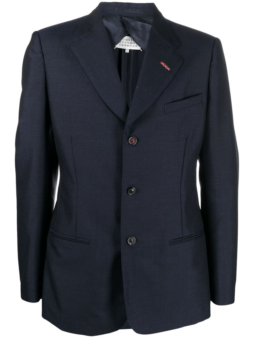 Maison Margiela single-breasted tailored blazer - Blue von Maison Margiela