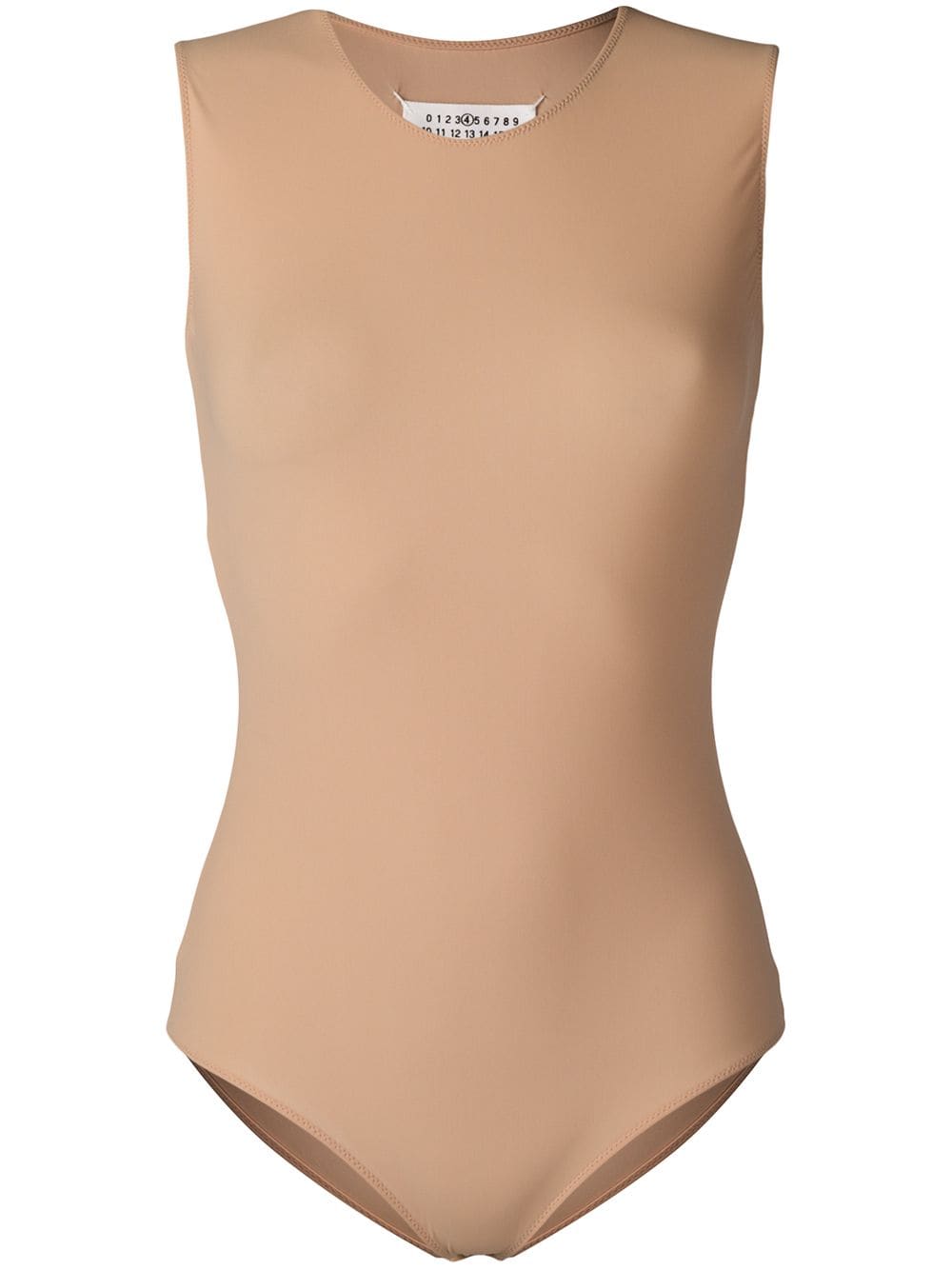 Maison Margiela sleeveless jersey bodysuit - Neutrals von Maison Margiela