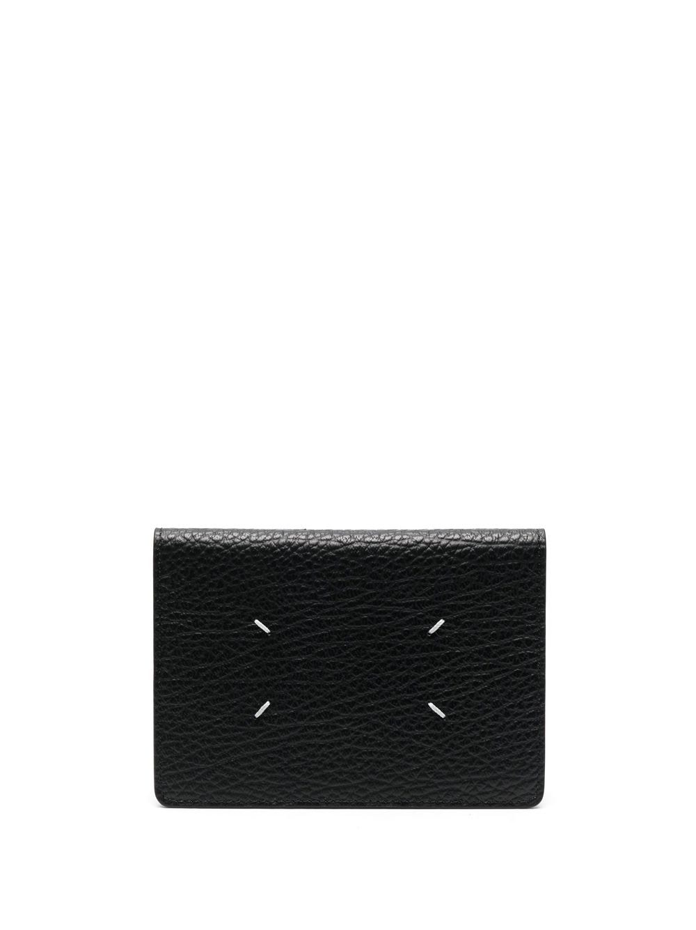 Maison Margiela four-stitch leather document holder - Black von Maison Margiela