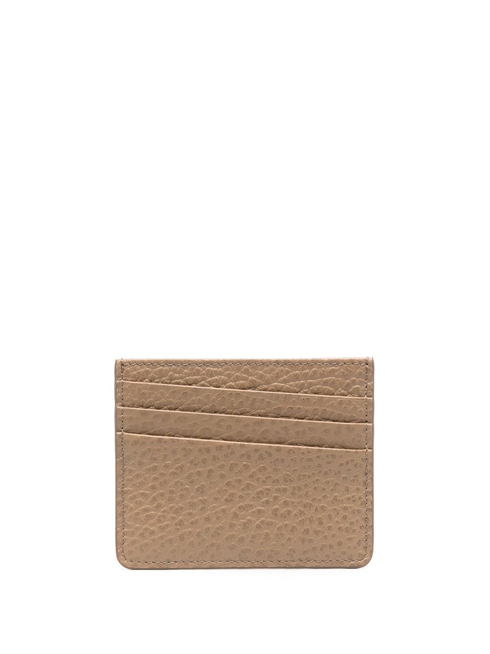 Maison Margiela four-stitch leather card holder - Brown von Maison Margiela
