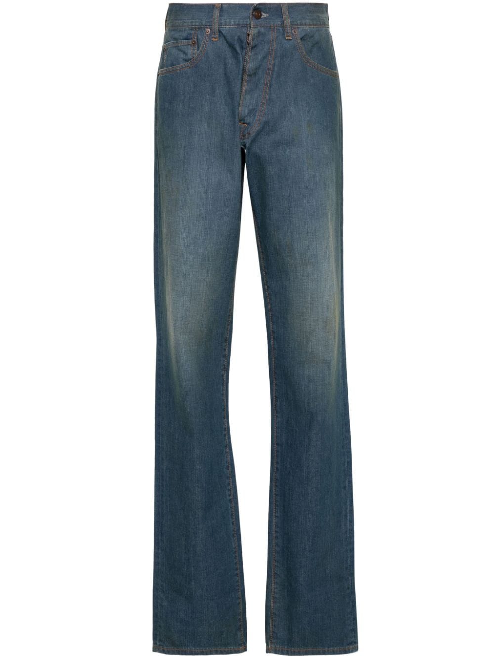 Maison Margiela straight-leg cotton jeans - Blue von Maison Margiela