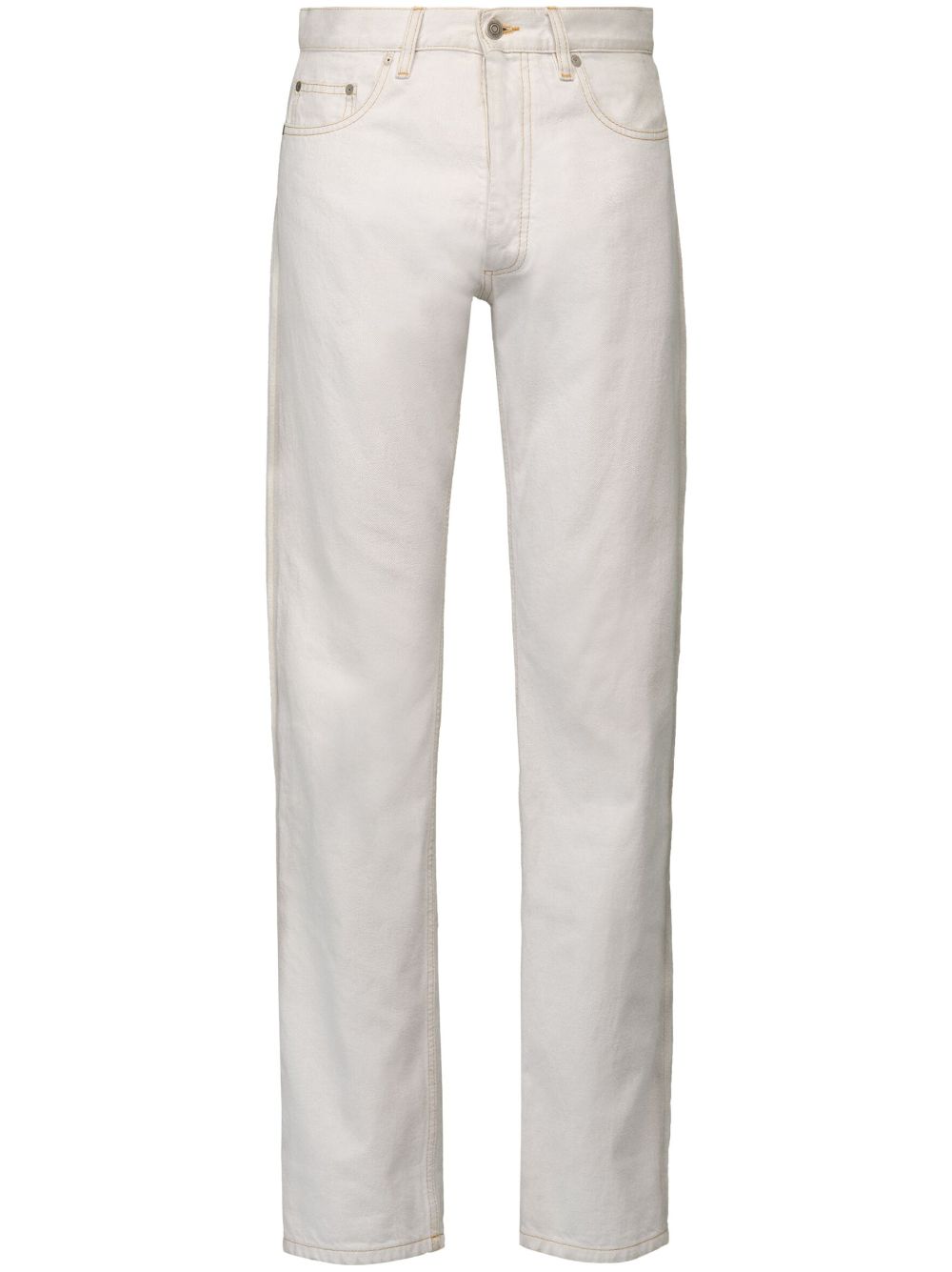 Maison Margiela straight-leg mid-rise jeans - White von Maison Margiela