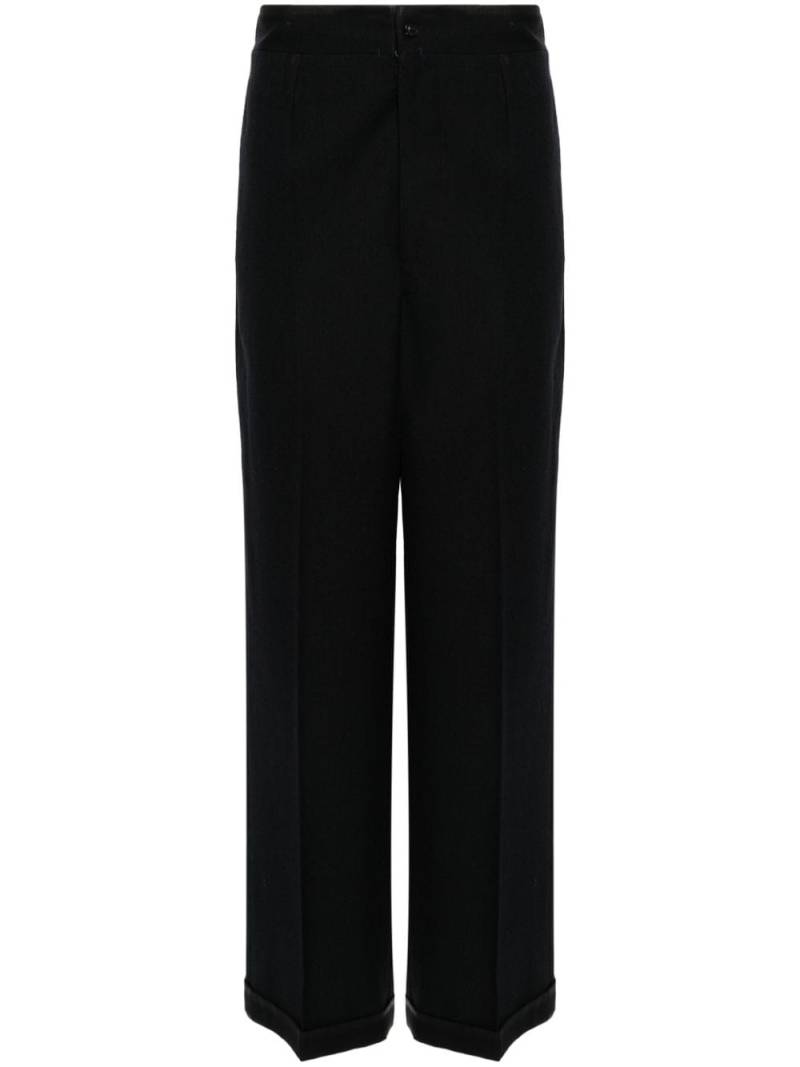 Maison Margiela straight-leg wool trousers - Blue von Maison Margiela