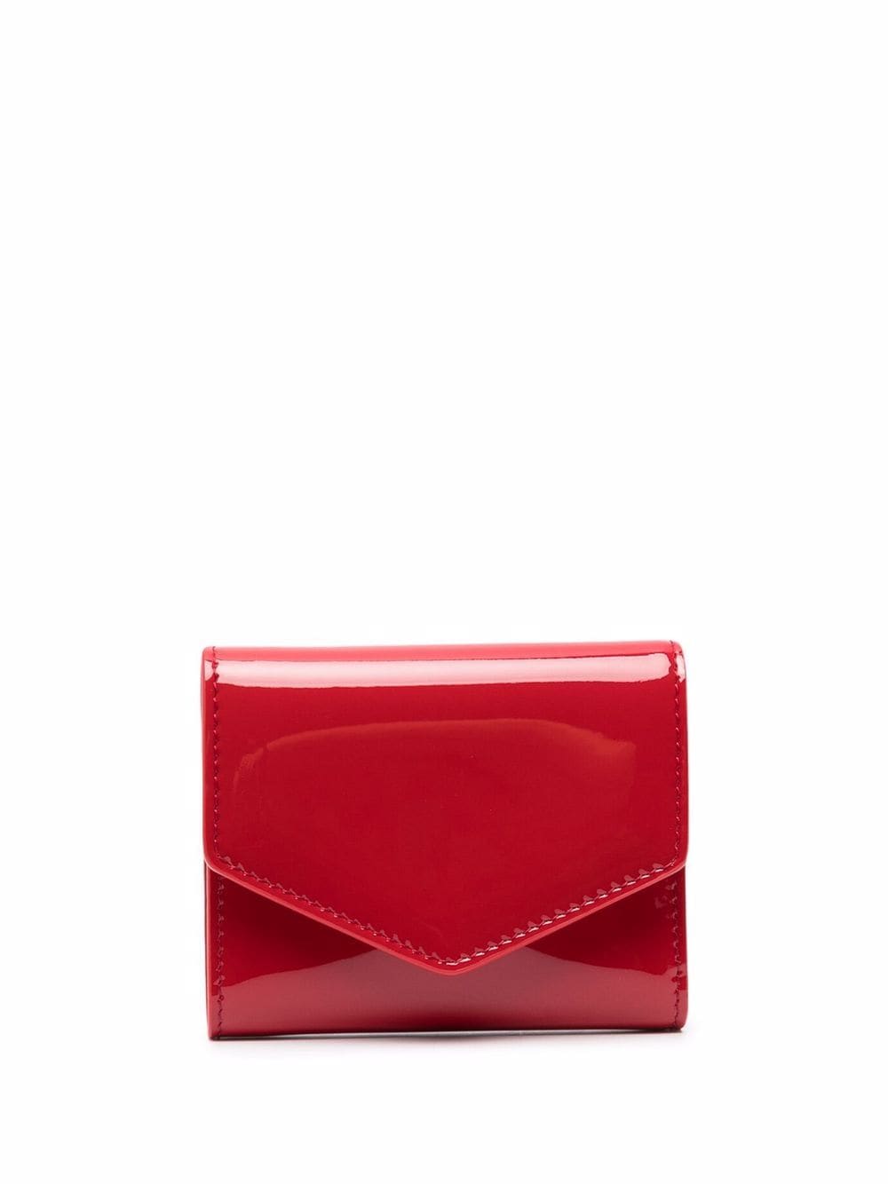 Maison Margiela tri-fold leather wallet - Red von Maison Margiela