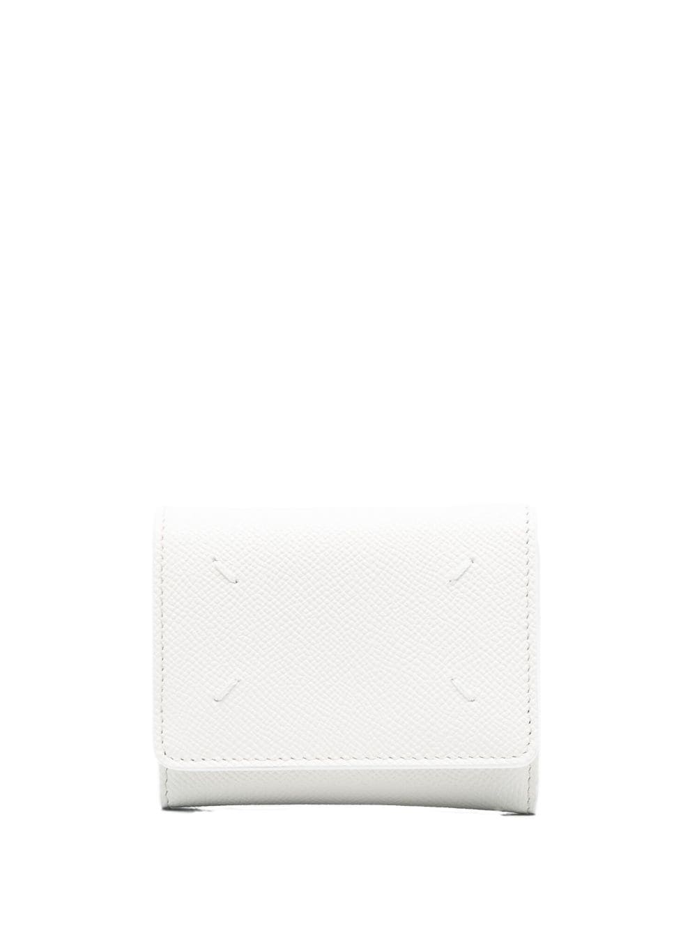 Maison Margiela four-stitch leather wallet - White von Maison Margiela