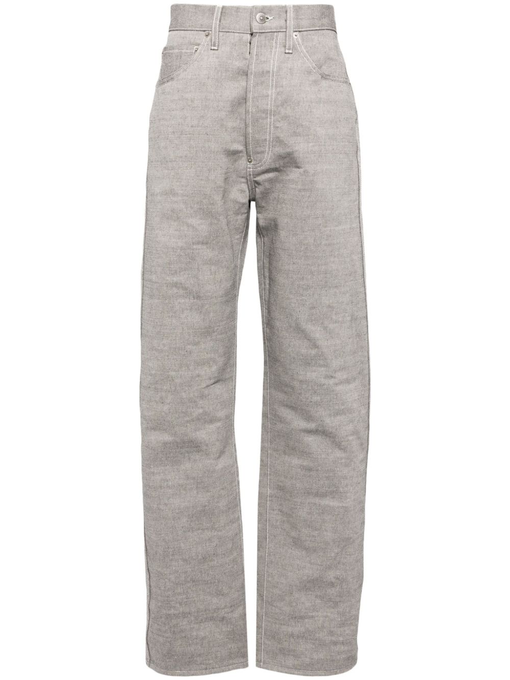 Maison Margiela turn-up-hem straight jeans - Grey von Maison Margiela