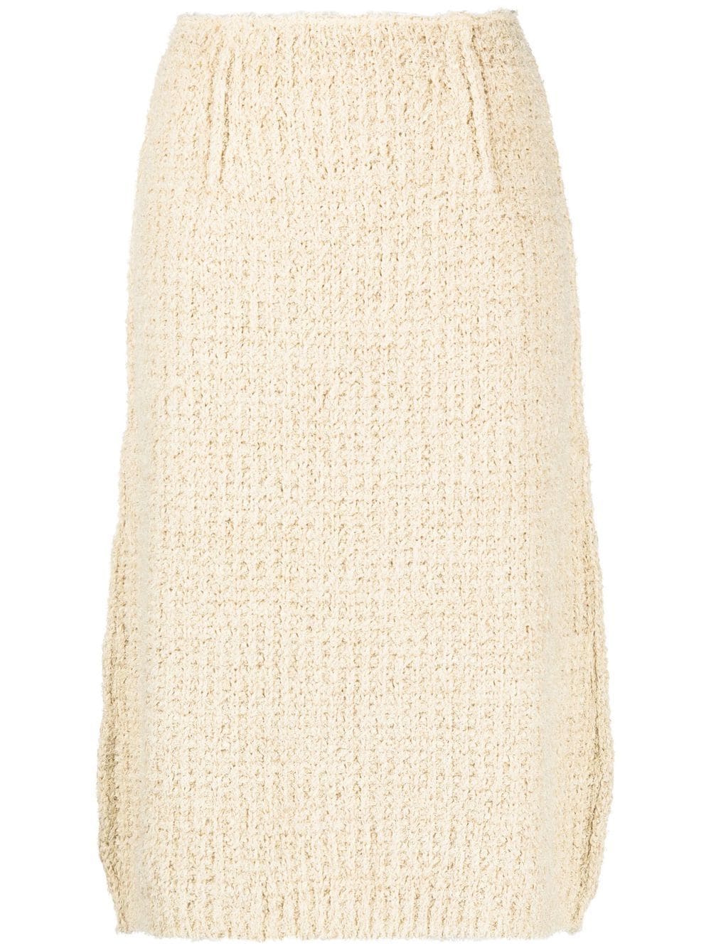 Maison Margiela knitted midi skirt - Neutrals von Maison Margiela