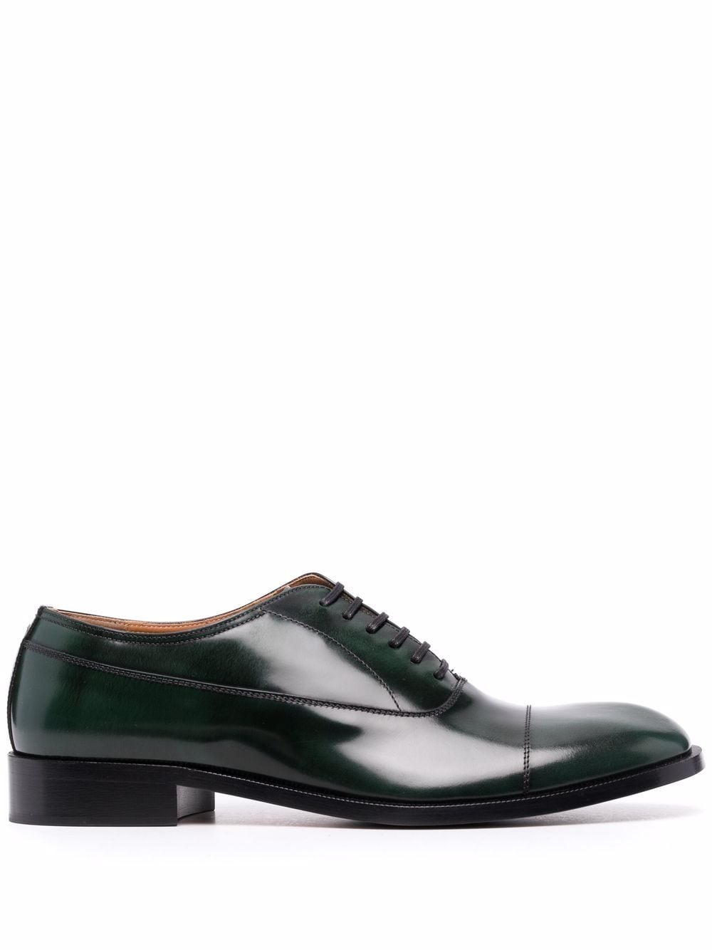 Maison Margiela waxed leather Oxford shoes - Green von Maison Margiela
