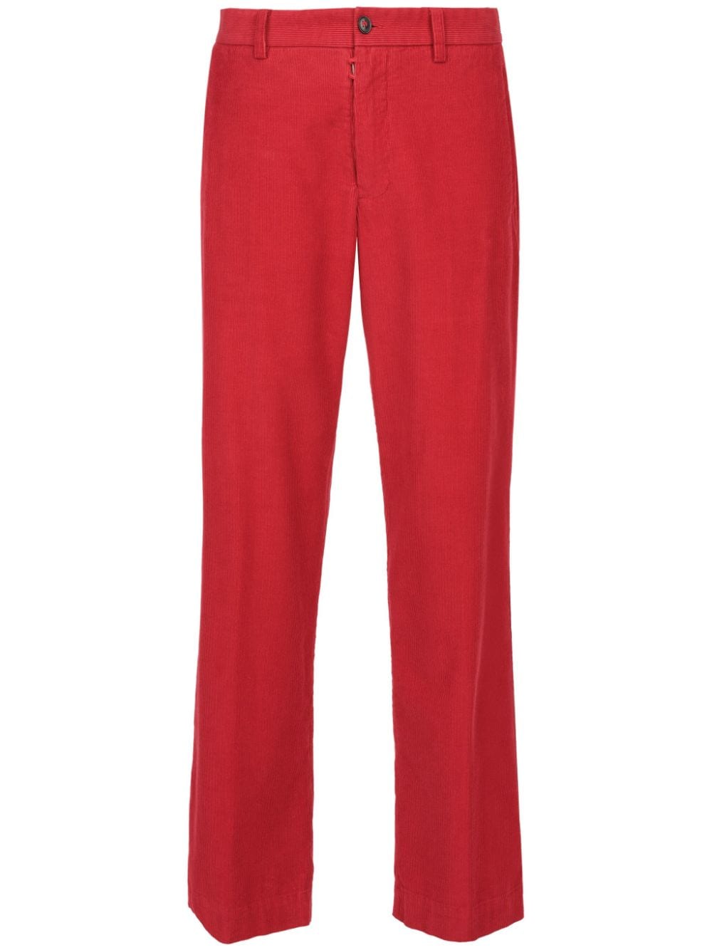 Maison Margiela high-waisted corduroy trousers - Red von Maison Margiela