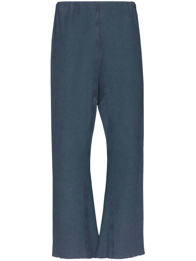 Maison Margiela wide-leg cotton track pants - Blue von Maison Margiela