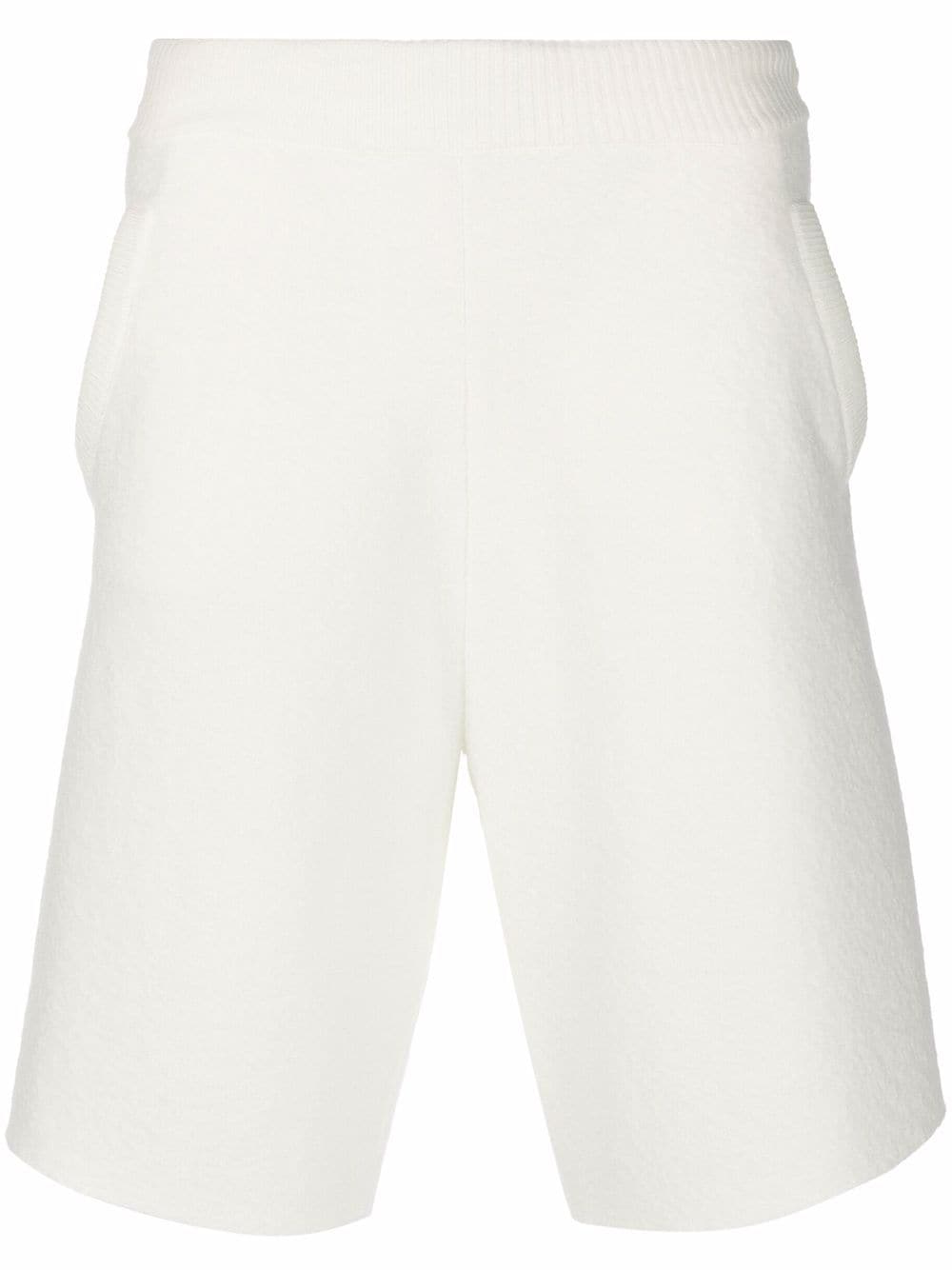 Maison Margiela wool stripe detail track shorts - White von Maison Margiela