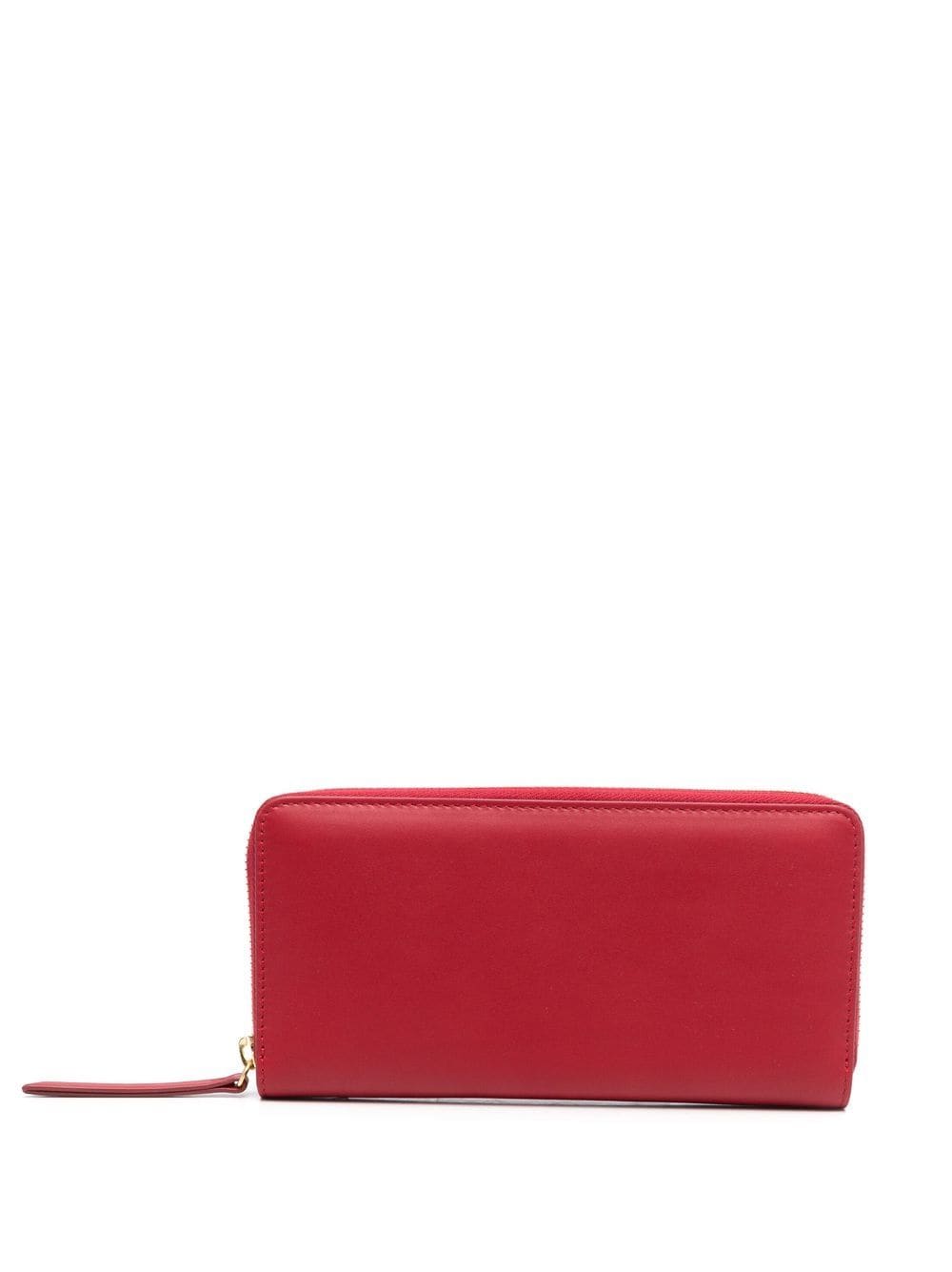 Maison Margiela four-stitch zip-around wallet - Red von Maison Margiela