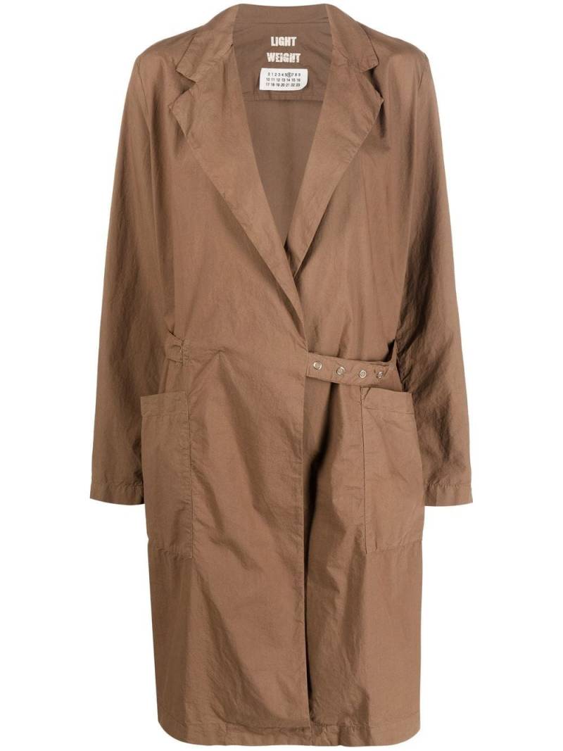 Maison Martin Margiela Pre-Owned 2000s belted trench coat - Brown von Maison Martin Margiela Pre-Owned