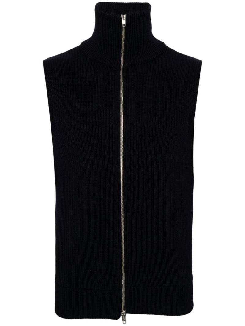 Maison Martin Margiela Pre-Owned 2000s zip-up virgin wool vest - Blue von Maison Martin Margiela Pre-Owned