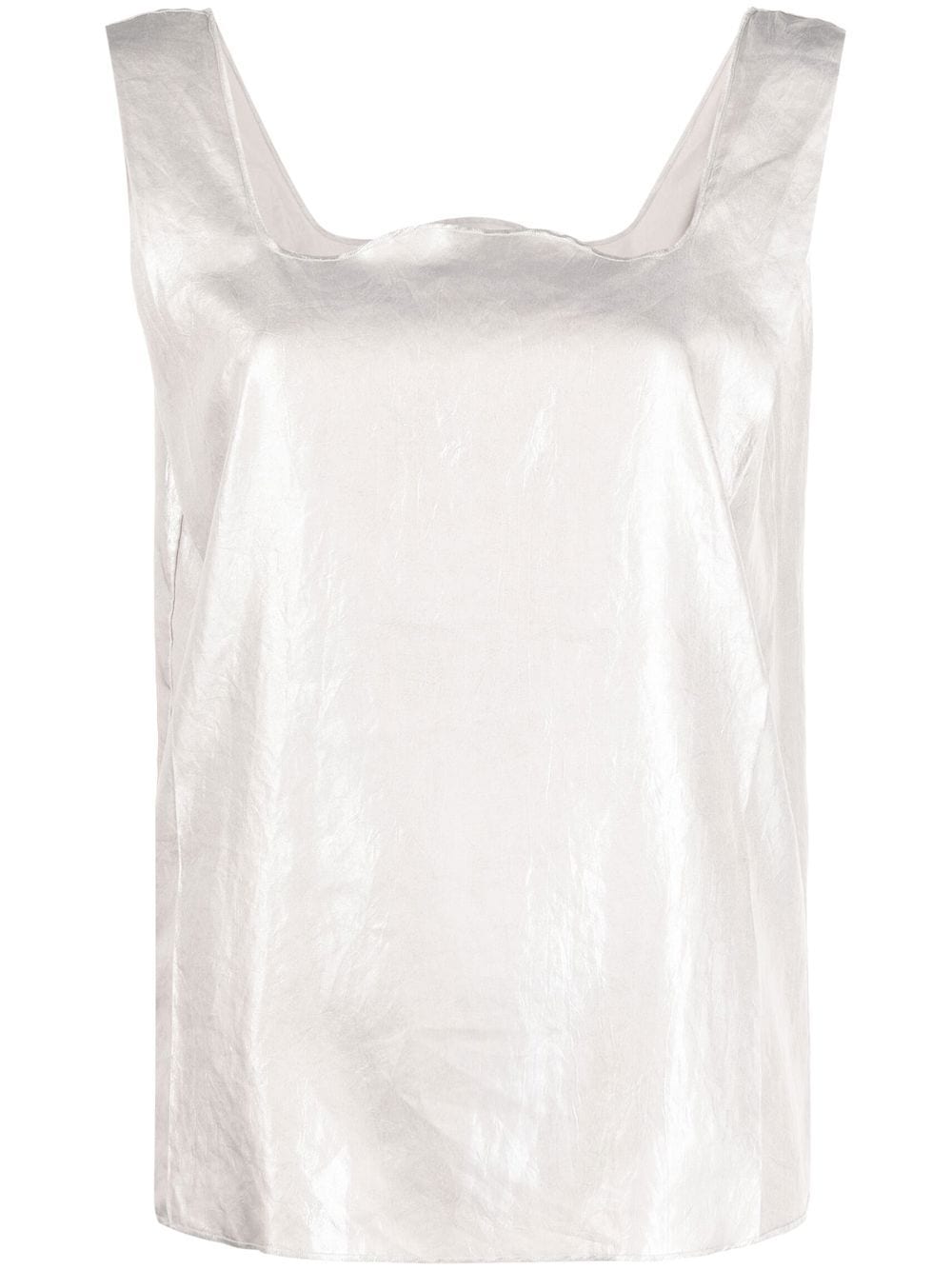 Maison Martin Margiela Pre-Owned 2010s square neck tank top - Grey von Maison Martin Margiela Pre-Owned