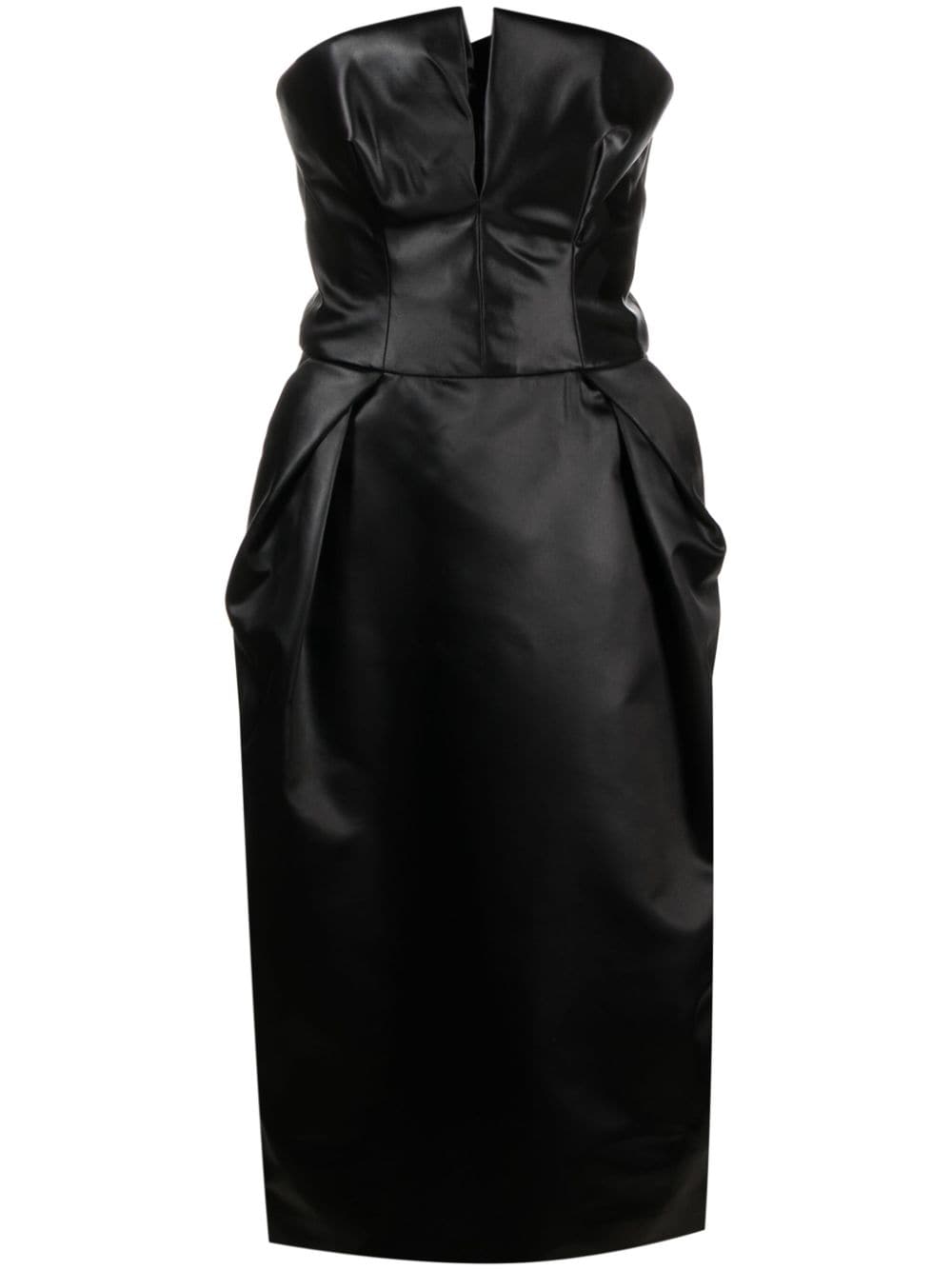 Maison Martin Margiela Pre-Owned 2023 strapless midi dress - Black von Maison Martin Margiela Pre-Owned