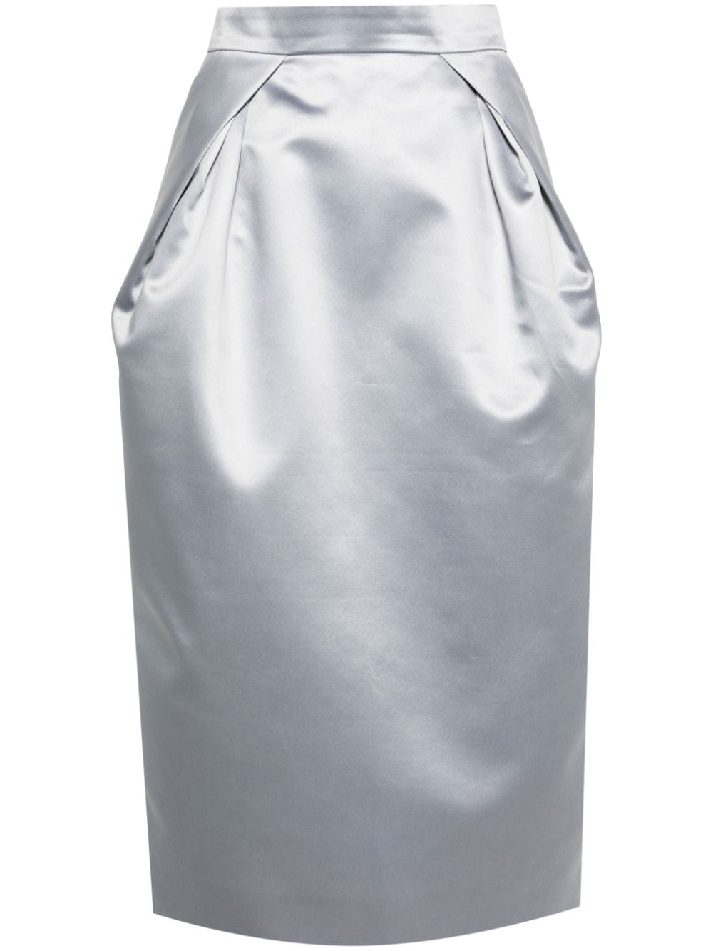 Maison Martin Margiela Pre-Owned Cintzen satin midi skirt - Blue von Maison Martin Margiela Pre-Owned