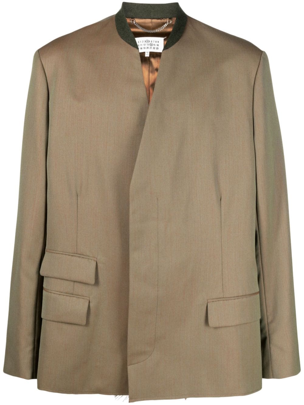 Maison Martin Margiela Pre-Owned single-breasted wool blazer - Green von Maison Martin Margiela Pre-Owned