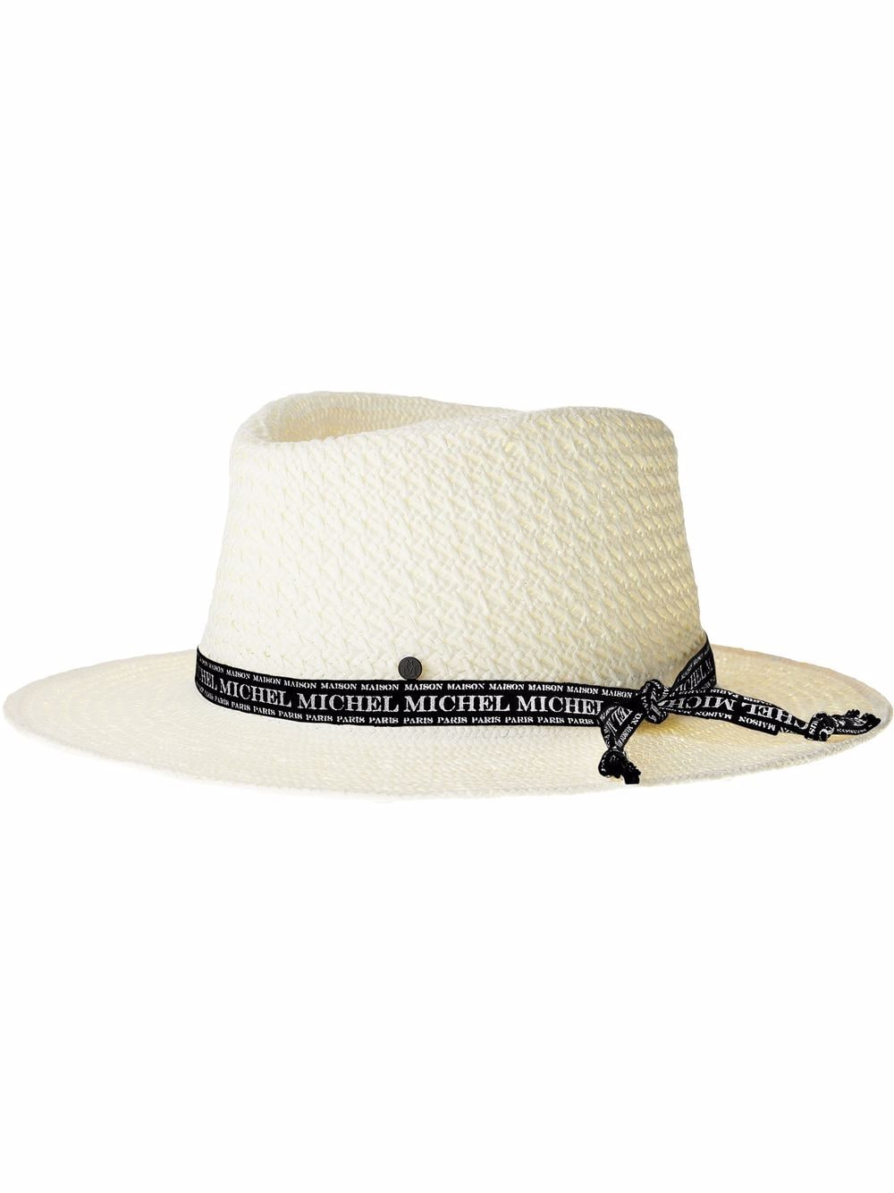 Maison Michel André straw Fedora hat - White von Maison Michel