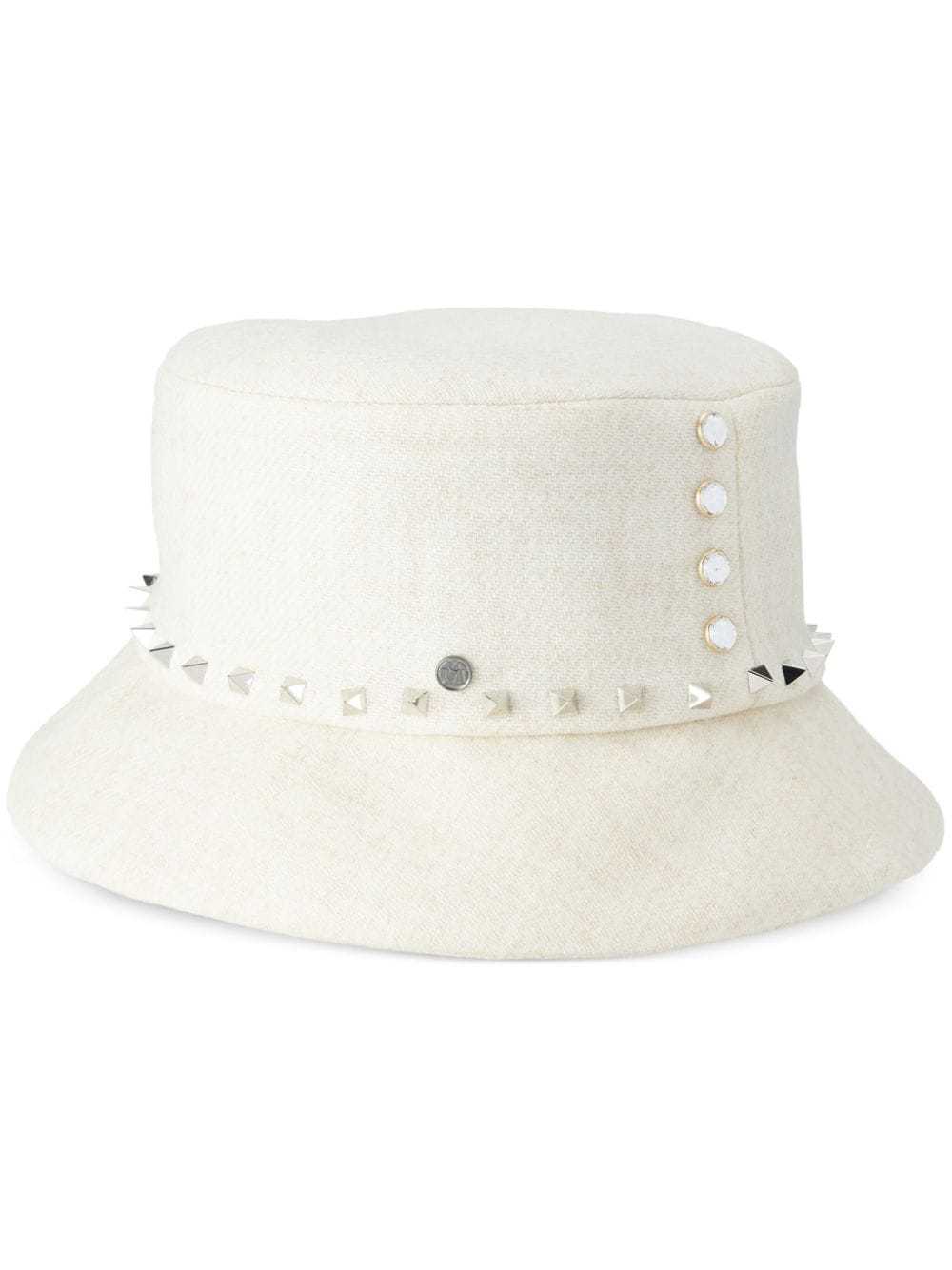 Maison Michel Axel studded bucket hat - White von Maison Michel