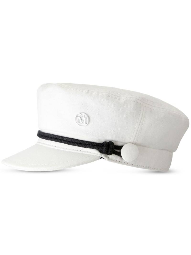 Maison Michel New Abby cotton sailor cap - White von Maison Michel