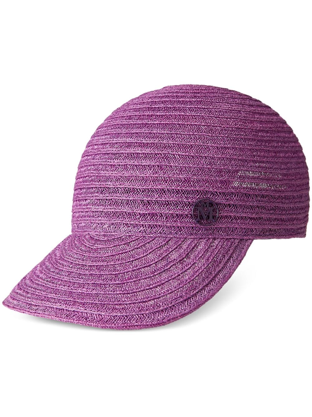 Maison Michel Tiger straw cap - Purple von Maison Michel