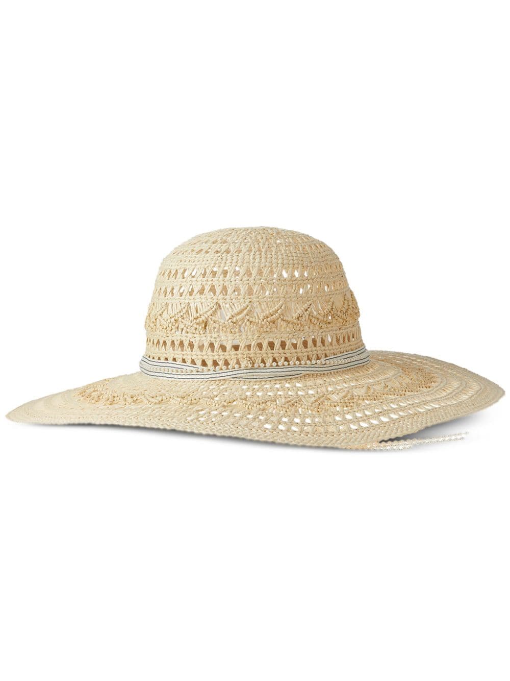 Maison Michel Blanche straw hat - Neutrals von Maison Michel