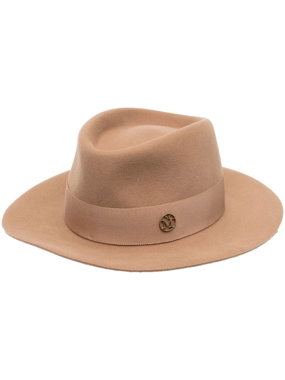 Maison Michel André felt Fedora hat - Brown von Maison Michel