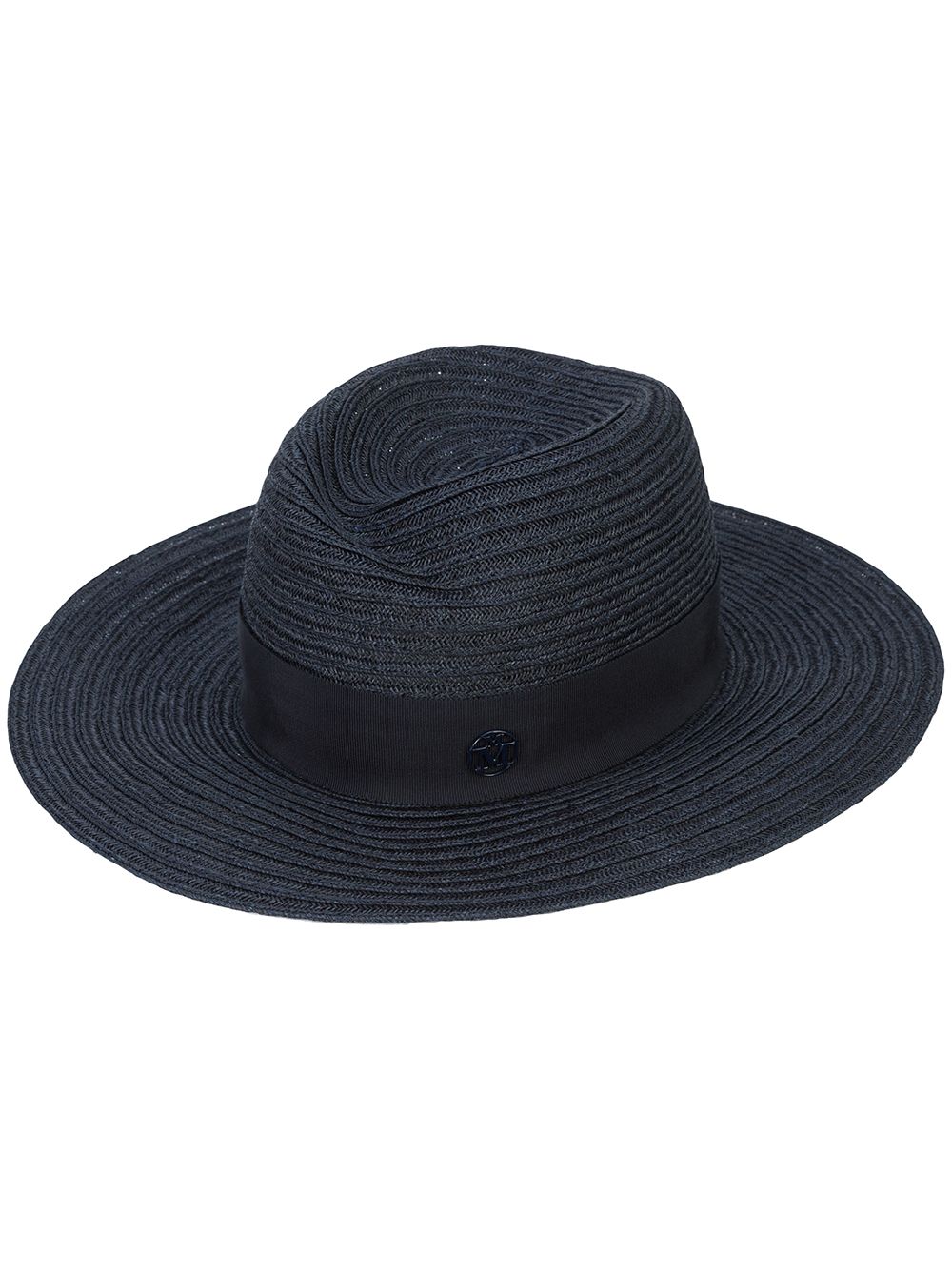 Maison Michel Virginie straw Fedora hat - Blue von Maison Michel