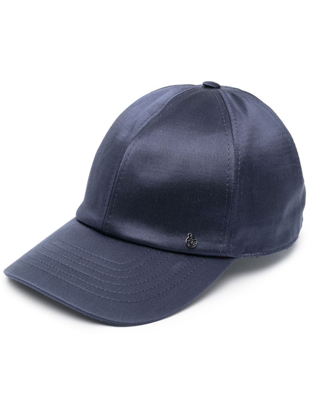 Maison Michel satin curved-peak cap - Blue von Maison Michel