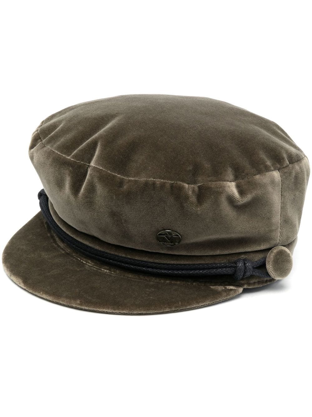 Maison Michel velvet baker boy hat - Green