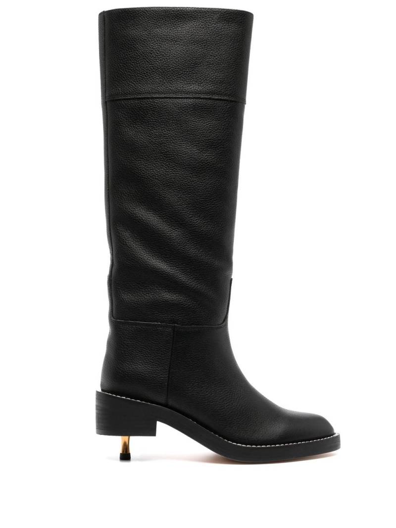 Maison Mihara Yasuhiro 70mm heeled leather boots - Black von Maison Mihara Yasuhiro