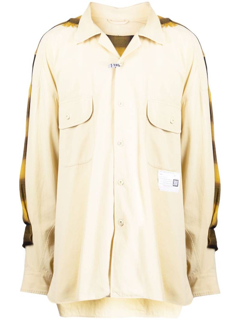 Maison Mihara Yasuhiro Back Covered cotton shirt - Yellow von Maison Mihara Yasuhiro