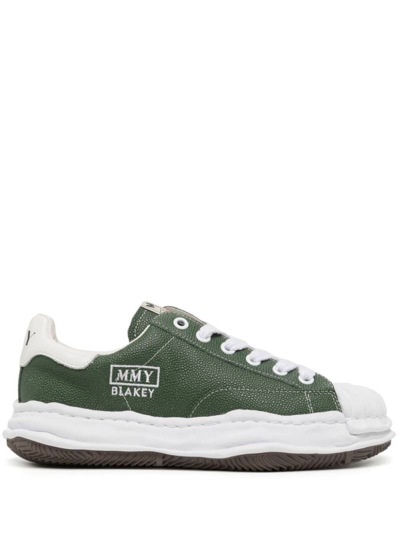 Maison Mihara Yasuhiro Blakey OG Sole leather sneakers - Green von Maison Mihara Yasuhiro