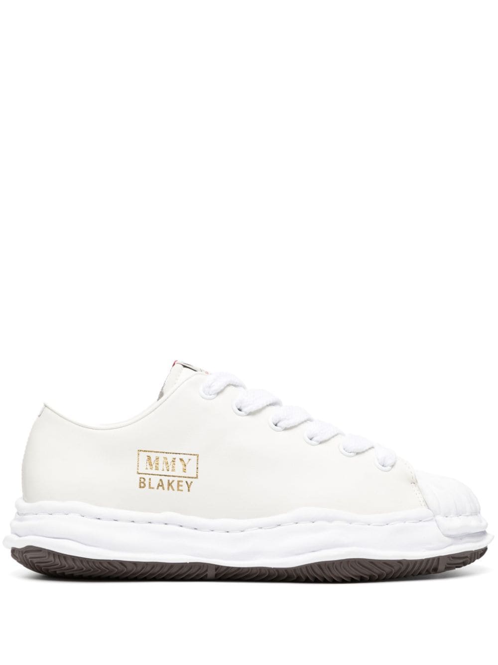 Maison Mihara Yasuhiro Blakey leather sneakers - Neutrals von Maison Mihara Yasuhiro