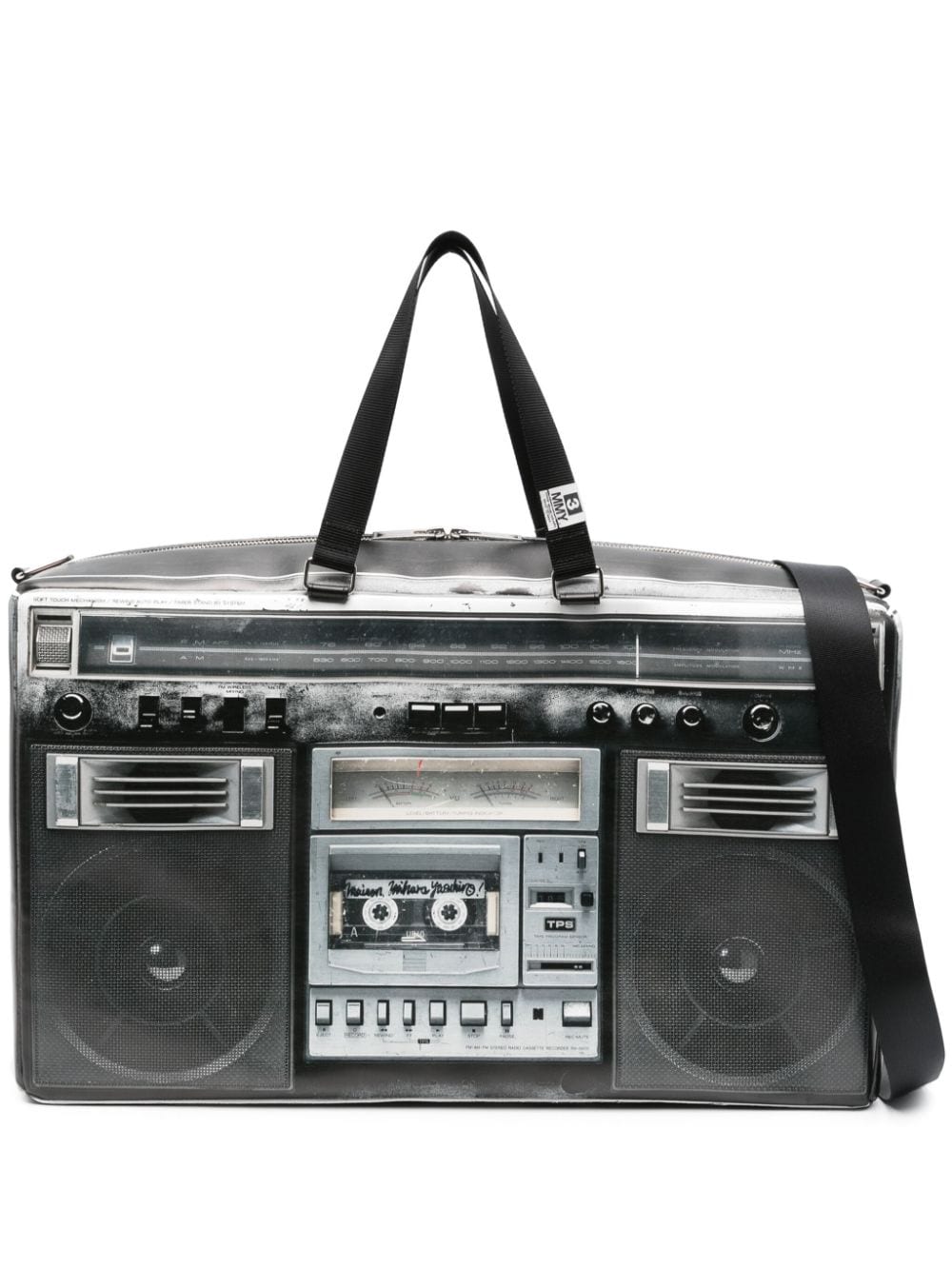 Maison MIHARA YASUHIRO Boombox-print tote bag - Black von Maison MIHARA YASUHIRO